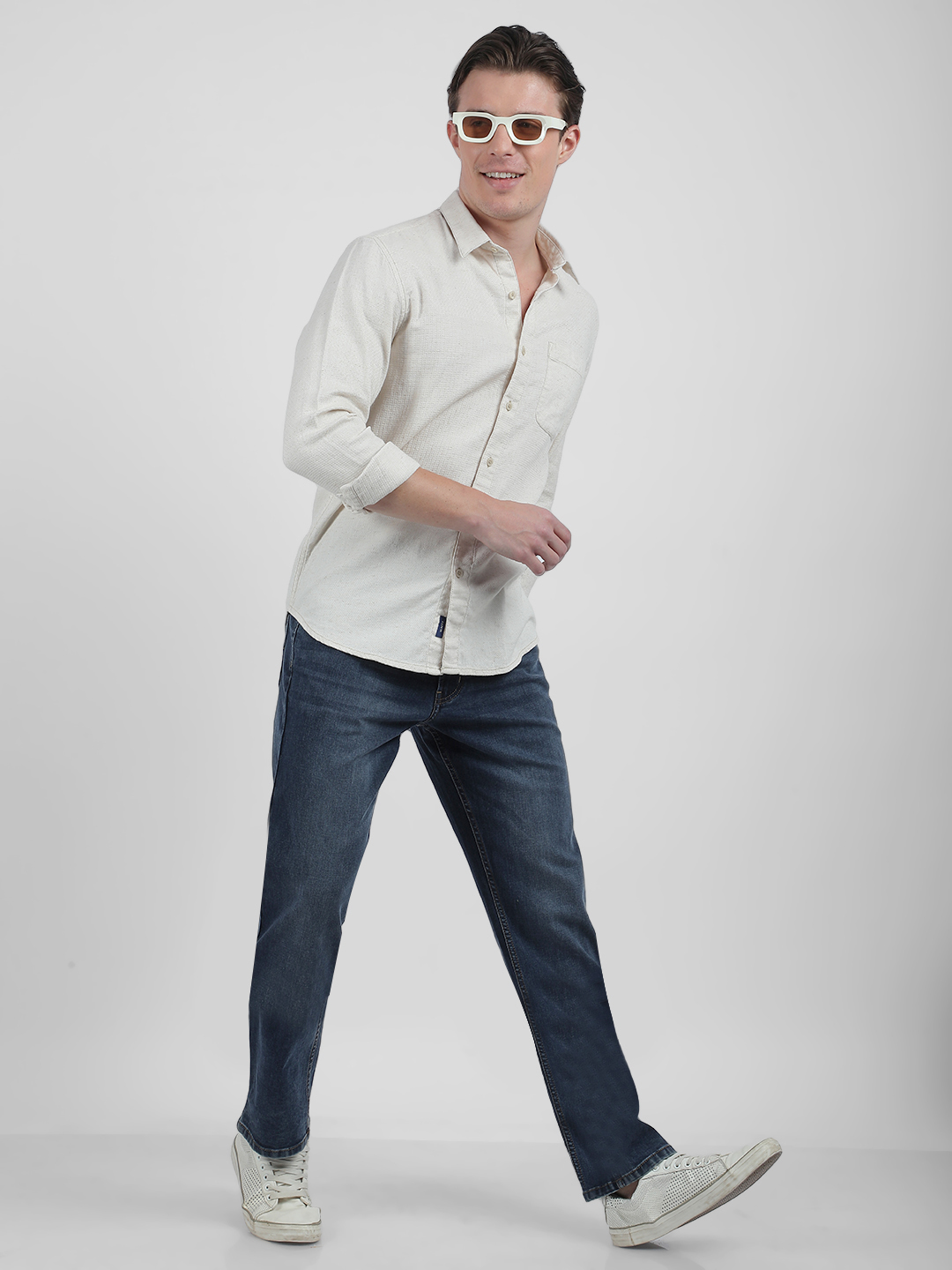 Numero Uno Men Faded Blue Jeans